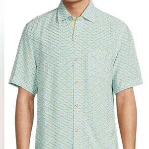 NWT Tommy Bahama‎ Short Sleeve Camp Shirt Veracruz Cay Cocktail Mixer Men’s 2XLB